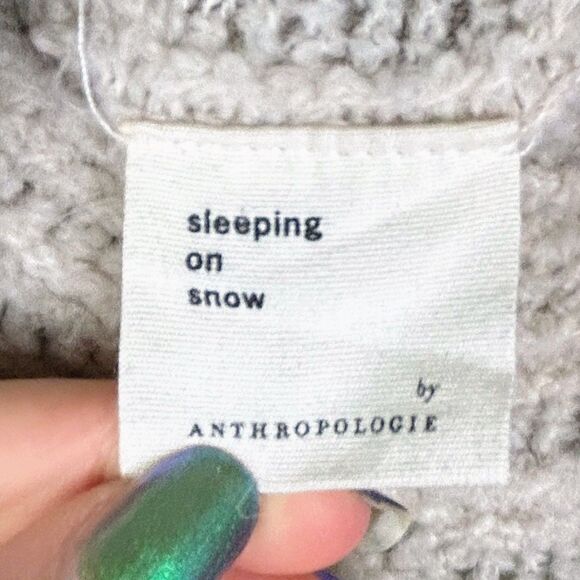 Sleeping on Snow Anthropologie Open Front Cardigan Sweater Merino Wool Alpaca M - Picture 12 of 15